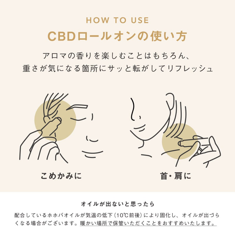 ラウンCBD Roll on 8ml（CBD500mg配合)
