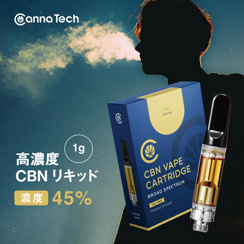 リキッド (menthol) by CannaTech 45% CBN 配合 カートリッジ 1g